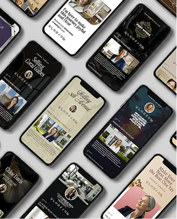 Luxury real estate mobile website designs and templates preview